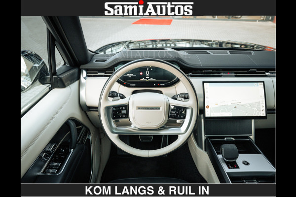 Land Rover Range Rover P550e 551 PK GARANTIE TOT 14-03-2029 | ACHTERAS BESTURING | SOFT CLOSE | HEAD-UP | FACELIFT MODEL | 23 INCH VELGEN | PANORAMADAK | STUURVERWARMING | STOEL KOELING | Incl btw | Fabrieksgarantie tot 14-03-2029 – Geniet van gemoedsrust met uitgebreide dekking tot deze datum.