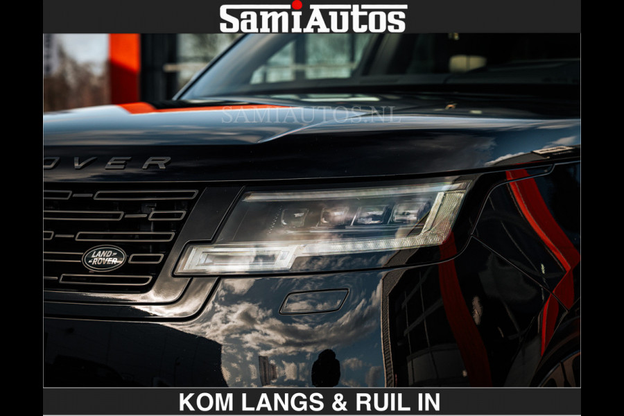 Land Rover Range Rover P550e 551 PK GARANTIE TOT 14-03-2029 | ACHTERAS BESTURING | SOFT CLOSE | HEAD-UP | FACELIFT MODEL | 23 INCH VELGEN | PANORAMADAK | STUURVERWARMING | STOEL KOELING | Incl btw | Fabrieksgarantie tot 14-03-2029 – Geniet van gemoedsrust met uitgebreide dekking tot deze datum.