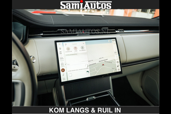 Land Rover Range Rover P550e 551 PK GARANTIE TOT 14-03-2029 | ACHTERAS BESTURING | SOFT CLOSE | HEAD-UP | FACELIFT MODEL | 23 INCH VELGEN | PANORAMADAK | STUURVERWARMING | STOEL KOELING | Incl btw | Fabrieksgarantie tot 14-03-2029 – Geniet van gemoedsrust met uitgebreide dekking tot deze datum.