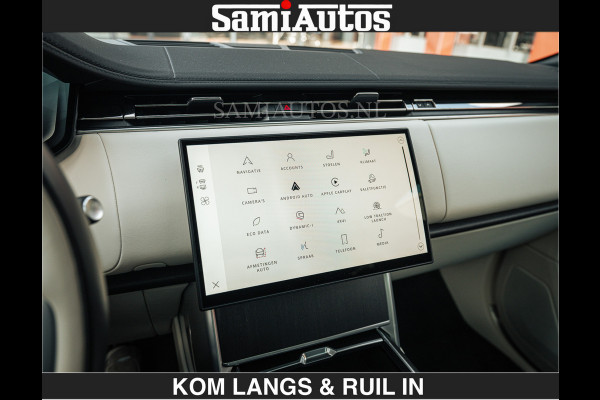 Land Rover Range Rover P550e 551 PK GARANTIE TOT 14-03-2029 | ACHTERAS BESTURING | SOFT CLOSE | HEAD-UP | FACELIFT MODEL | 23 INCH VELGEN | PANORAMADAK | STUURVERWARMING | STOEL KOELING | Incl btw | Fabrieksgarantie tot 14-03-2029 – Geniet van gemoedsrust met uitgebreide dekking tot deze datum.