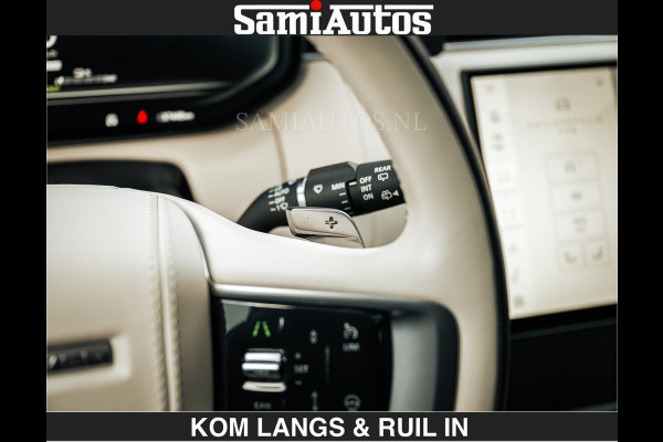 Land Rover Range Rover P550e 551 PK GARANTIE TOT 14-03-2029 | ACHTERAS BESTURING | SOFT CLOSE | HEAD-UP | FACELIFT MODEL | 23 INCH VELGEN | PANORAMADAK | STUURVERWARMING | STOEL KOELING | Incl btw | Fabrieksgarantie tot 14-03-2029 – Geniet van gemoedsrust met uitgebreide dekking tot deze datum.