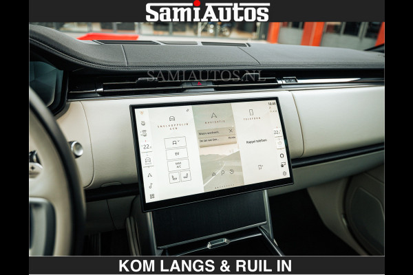 Land Rover Range Rover P550e 551 PK GARANTIE TOT 14-03-2029 | ACHTERAS BESTURING | SOFT CLOSE | HEAD-UP | FACELIFT MODEL | 23 INCH VELGEN | PANORAMADAK | STUURVERWARMING | STOEL KOELING | Incl btw | Fabrieksgarantie tot 14-03-2029 – Geniet van gemoedsrust met uitgebreide dekking tot deze datum.