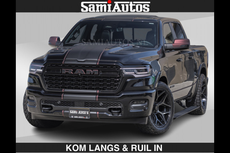 Dodge Ram Limited 540 PK | HUD | LUCHTVERING | MASSAGE | PASSAGIERSSCHERM | De Meest Luxe en Volle Pick-Up in zijn Klasse | Comfortabele Dubbele Cabine met Royale 5 Zitplaatsen | Voorraadnummer: 2370 - 5411 | De specialist in Amerikaanse pick‑ups in Nederland en Europa.