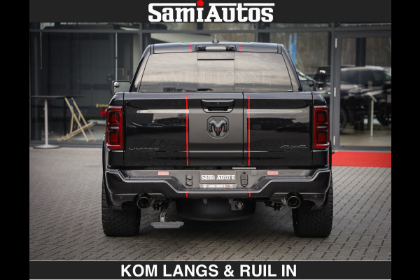 Dodge Ram LIMITED 2026 5.7 V8 HEMI | MAXIMAAL UITGERUST | DUBBELE CABINE | 5 PERSOONS | DC | Allernieuwste Limited uitvoering – volledig uitgerust met alle opties, inclusief MWK en normale laadbak.