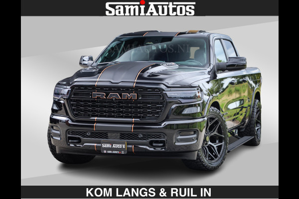 Dodge Ram LIMITED SPORT H.O 540 PK | Massage + Full Option | De Meest Luxe en Volle Pick-Up in zijn Klasse | Comfortabele Dubbele Cabine met Royale 5 Zitplaatsen | BPM vrij | Nu Leverbaar uit Voorraad | Voorraad Nr 2355 - 5149 | De specialist in Amerikaanse pick‑ups in Nederland en Europa.