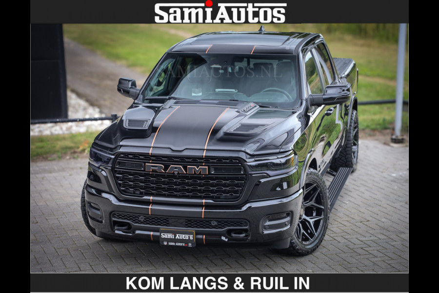 Dodge Ram LIMITED SPORT H.O 540 PK | Massage + Full Option | De Meest Luxe en Volle Pick-Up in zijn Klasse | Comfortabele Dubbele Cabine met Royale 5 Zitplaatsen | BPM vrij | Nu Leverbaar uit Voorraad | Voorraad Nr 2355 - 5149 | De specialist in Amerikaanse pick‑ups in Nederland en Europa.