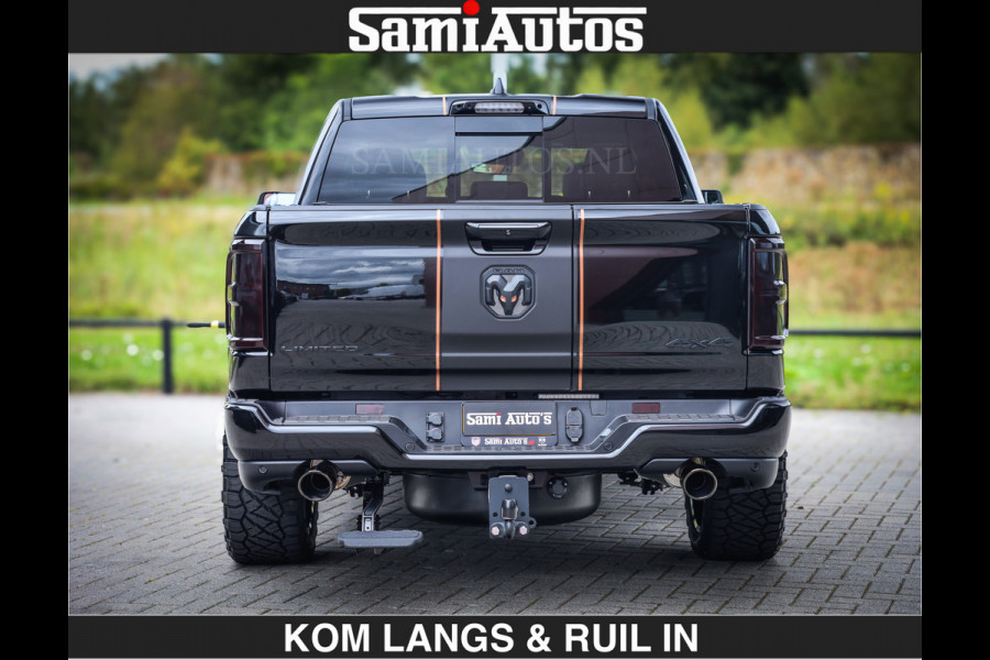 Dodge Ram LIMITED SPORT H.O 540 PK | Massage + Full Option | De Meest Luxe en Volle Pick-Up in zijn Klasse | Comfortabele Dubbele Cabine met Royale 5 Zitplaatsen | BPM vrij | Nu Leverbaar uit Voorraad | Voorraad Nr 2355 - 5149 | De specialist in Amerikaanse pick‑ups in Nederland en Europa.