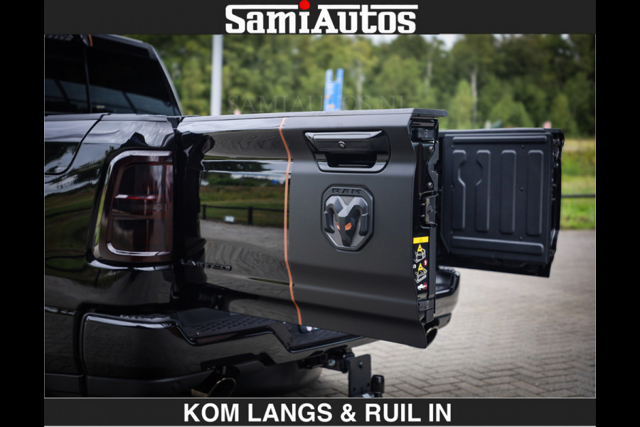 Dodge Ram LIMITED SPORT H.O 540 PK | Massage + Full Option | De Meest Luxe en Volle Pick-Up in zijn Klasse | Comfortabele Dubbele Cabine met Royale 5 Zitplaatsen | BPM vrij | Nu Leverbaar uit Voorraad | Voorraad Nr 2355 - 5149 | De specialist in Amerikaanse pick‑ups in Nederland en Europa.