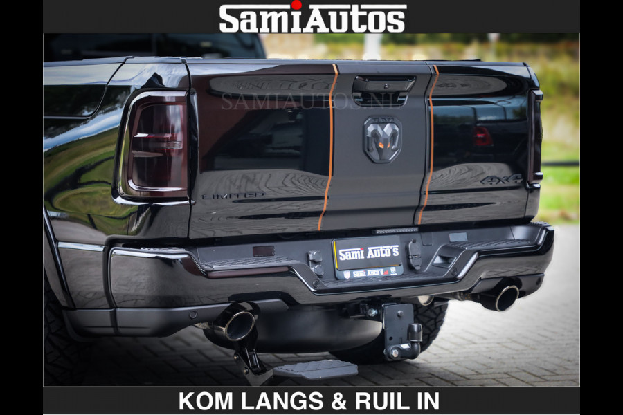 Dodge Ram LIMITED SPORT H.O 540 PK | Massage + Full Option | De Meest Luxe en Volle Pick-Up in zijn Klasse | Comfortabele Dubbele Cabine met Royale 5 Zitplaatsen | BPM vrij | Nu Leverbaar uit Voorraad | Voorraad Nr 2355 - 5149 | De specialist in Amerikaanse pick‑ups in Nederland en Europa.