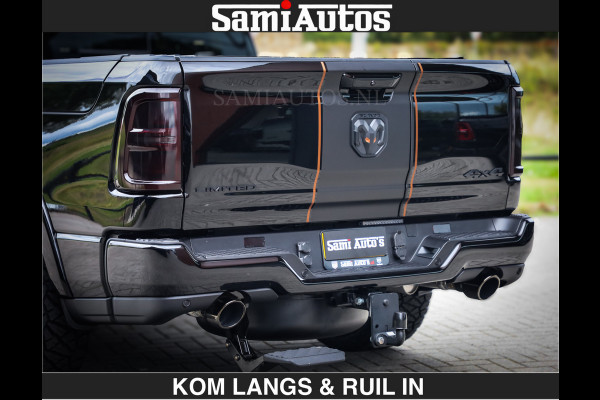 Dodge Ram LIMITED SPORT H.O 540 PK | Massage + Full Option | De Meest Luxe en Volle Pick-Up in zijn Klasse | Comfortabele Dubbele Cabine met Royale 5 Zitplaatsen | BPM vrij | Nu Leverbaar uit Voorraad | Voorraad Nr 2355 - 5149 | De specialist in Amerikaanse pick‑ups in Nederland en Europa.