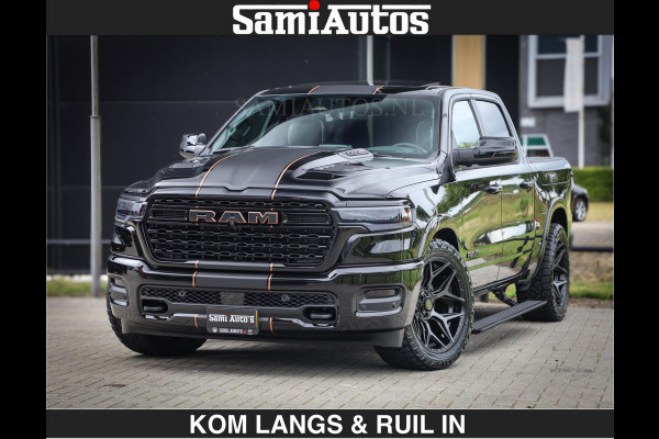 Dodge Ram LIMITED SPORT H.O 540 PK | Massage + Full Option | De Meest Luxe en Volle Pick-Up in zijn Klasse | Comfortabele Dubbele Cabine met Royale 5 Zitplaatsen | BPM vrij | Nu Leverbaar uit Voorraad | Voorraad Nr 2355 - 5149 | De specialist in Amerikaanse pick‑ups in Nederland en Europa.