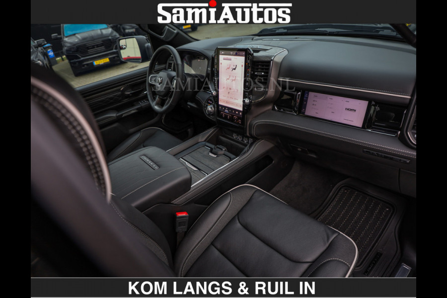 Dodge Ram LIMITED SPORT H.O 540 PK | Massage + Full Option | De Meest Luxe en Volle Pick-Up in zijn Klasse | Comfortabele Dubbele Cabine met Royale 5 Zitplaatsen | BPM vrij | Nu Leverbaar uit Voorraad | Voorraad Nr 2355 - 5149 | De specialist in Amerikaanse pick‑ups in Nederland en Europa.