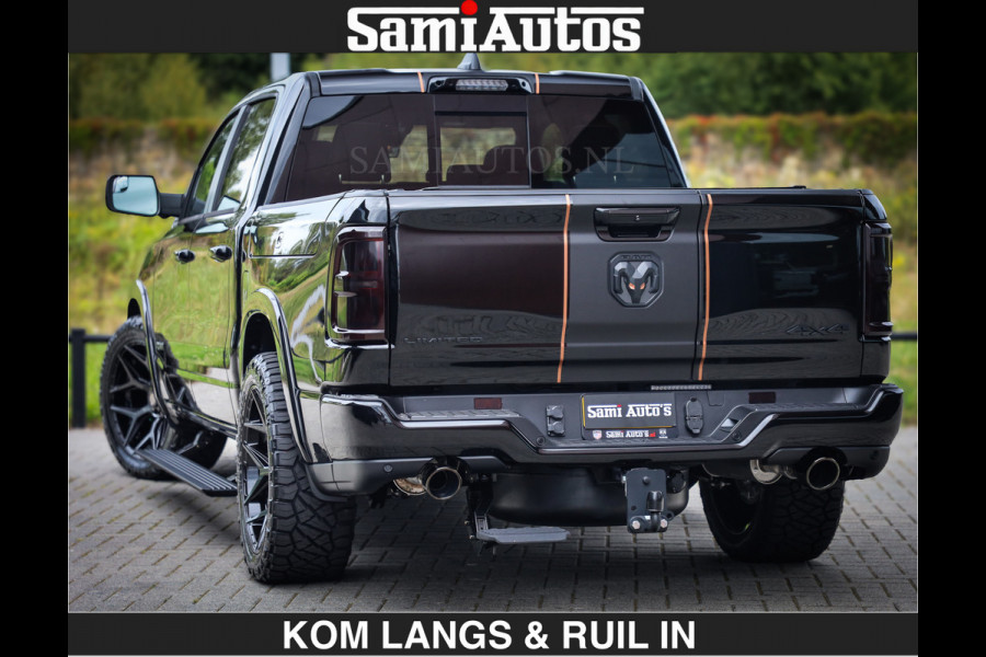 Dodge Ram LIMITED SPORT H.O 540 PK | Massage + Full Option | De Meest Luxe en Volle Pick-Up in zijn Klasse | Comfortabele Dubbele Cabine met Royale 5 Zitplaatsen | BPM vrij | Nu Leverbaar uit Voorraad | Voorraad Nr 2355 - 5149 | De specialist in Amerikaanse pick‑ups in Nederland en Europa.