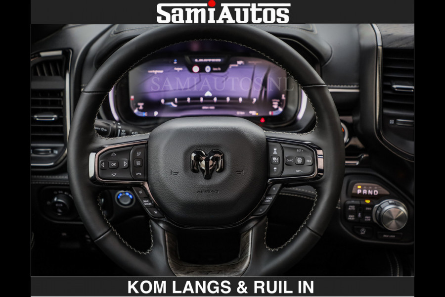 Dodge Ram LIMITED SPORT H.O 540 PK | Massage + Full Option | De Meest Luxe en Volle Pick-Up in zijn Klasse | Comfortabele Dubbele Cabine met Royale 5 Zitplaatsen | BPM vrij | Nu Leverbaar uit Voorraad | Voorraad Nr 2355 - 5149 | De specialist in Amerikaanse pick‑ups in Nederland en Europa.