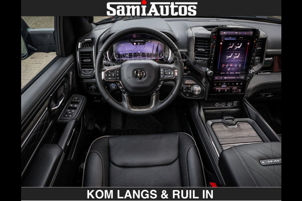 Dodge Ram LIMITED SPORT H.O 540 PK | Massage + Full Option | De Meest Luxe en Volle Pick-Up in zijn Klasse | Comfortabele Dubbele Cabine met Royale 5 Zitplaatsen | BPM vrij | Nu Leverbaar uit Voorraad | Voorraad Nr 2355 - 5149 | De specialist in Amerikaanse pick‑ups in Nederland en Europa.