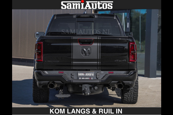Dodge Ram Limited H.O 540HP 706Nm | De Meest Luxe en Volle Pick-Up in zijn Klasse | LUCHTVERING | HUD | Massage + Full Option | Comfortabele Dubbele Cabine met Royale 5 Zitplaatsen | BPM vrij | Nu Leverbaar uit Voorraad | Voorraad Nr 2300 - 7689 | De specialist in Amerikaanse pick‑ups in Nederland en Europa.
