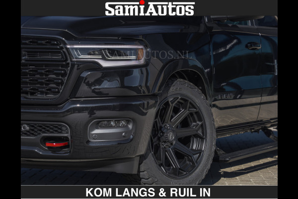 Dodge Ram Limited H.O 540HP 706Nm | De Meest Luxe en Volle Pick-Up in zijn Klasse | LUCHTVERING | HUD | Massage + Full Option | Comfortabele Dubbele Cabine met Royale 5 Zitplaatsen | BPM vrij | Nu Leverbaar uit Voorraad | Voorraad Nr 2300 - 7689 | De specialist in Amerikaanse pick‑ups in Nederland en Europa.