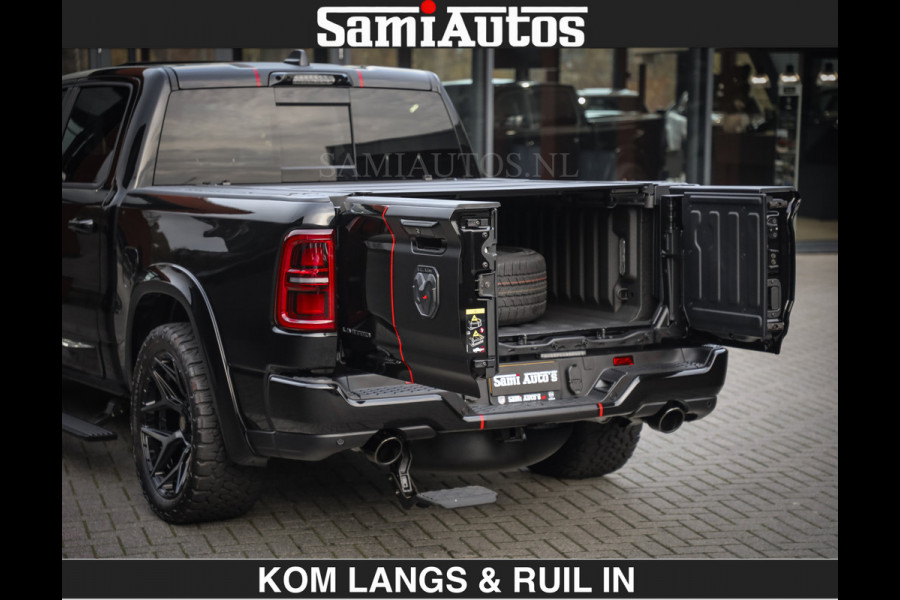 Dodge Ram LIMITED 2026 5.7 V8 HEMI | MAXIMAAL UITGERUST | DUBBELE CABINE | 5 PERSOONS | DC | Allernieuwste Limited uitvoering – volledig uitgerust met alle opties, inclusief MWK en normale laadbak.