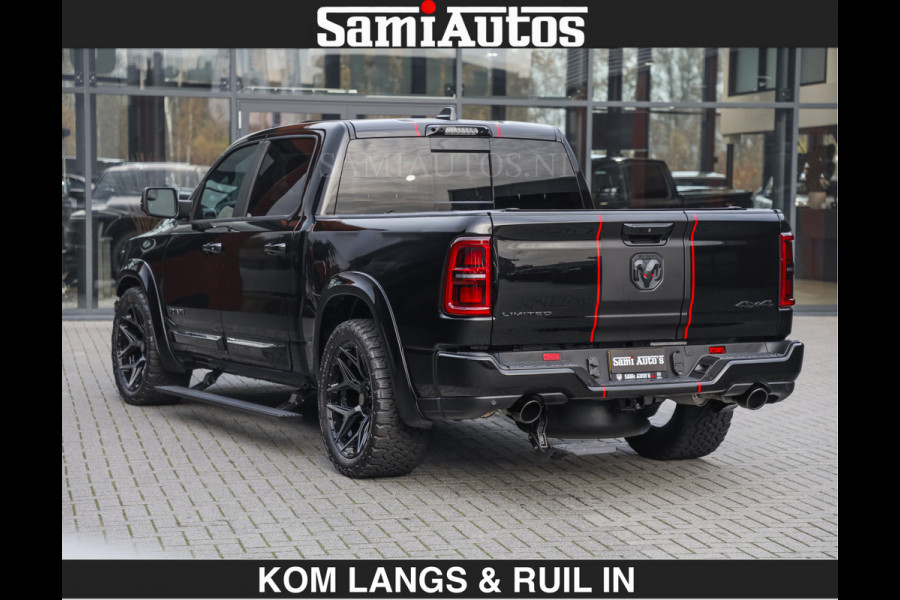 Dodge Ram LIMITED 2026 5.7 V8 HEMI | MAXIMAAL UITGERUST | DUBBELE CABINE | 5 PERSOONS | DC | Allernieuwste Limited uitvoering – volledig uitgerust met alle opties, inclusief MWK en normale laadbak.