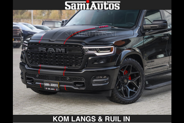 Dodge Ram LIMITED 2026 5.7 V8 HEMI | MAXIMAAL UITGERUST | DUBBELE CABINE | 5 PERSOONS | DC | Allernieuwste Limited uitvoering – volledig uitgerust met alle opties, inclusief MWK en normale laadbak.