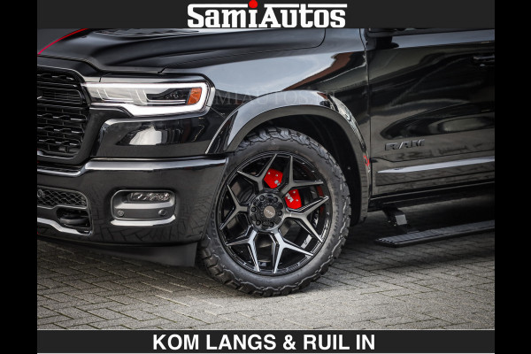 Dodge Ram LIMITED 2026 5.7 V8 HEMI | MAXIMAAL UITGERUST | DUBBELE CABINE | 5 PERSOONS | DC | Allernieuwste Limited uitvoering – volledig uitgerust met alle opties, inclusief MWK en normale laadbak.