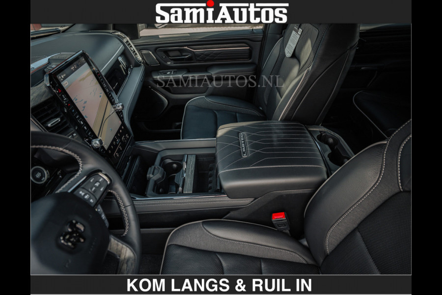 Dodge Ram LIMITED 2026 5.7 V8 HEMI | MAXIMAAL UITGERUST | DUBBELE CABINE | 5 PERSOONS | DC | Allernieuwste Limited uitvoering – volledig uitgerust met alle opties, inclusief MWK en normale laadbak.