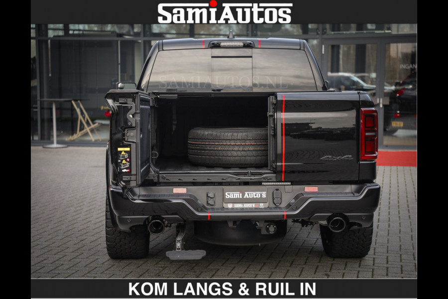 Dodge Ram LIMITED 2026 5.7 V8 HEMI | MAXIMAAL UITGERUST | DUBBELE CABINE | 5 PERSOONS | DC | Allernieuwste Limited uitvoering – volledig uitgerust met alle opties, inclusief MWK en normale laadbak.