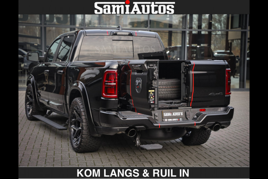 Dodge Ram LIMITED 2026 5.7 V8 HEMI | MAXIMAAL UITGERUST | DUBBELE CABINE | 5 PERSOONS | DC | Allernieuwste Limited uitvoering – volledig uitgerust met alle opties, inclusief MWK en normale laadbak.