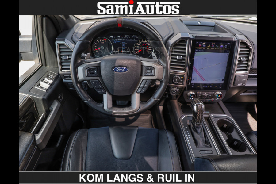 Ford USA F-150 RAPTOR | FACELIFT | 457 PK | DUBBELE CABINE | DC | 5 PERSOONS | BLACK | DODGE RAM 1500 |
