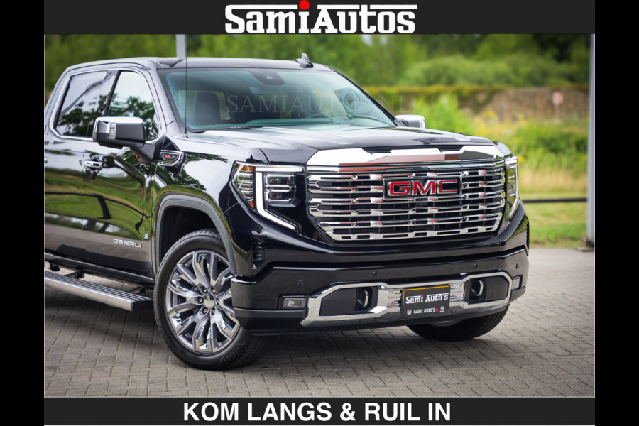 GMC Sierra DENALI | All-In Prijs | 6,2 V8 Full Option | De Meest Luxe Pick-Up in zijn Klasse | Comfortabele Dubbele Cabine met Royale 5 Zitplaatsen | BPM vrij | Nu Leverbaar uit Voorraad | Voorraad Nr 1788 | De specialist in Amerikaanse pick‑ups in Nederland en Europa.