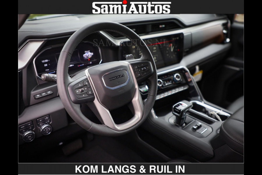 GMC Sierra DENALI | All-In Prijs | 6,2 V8 Full Option | De Meest Luxe Pick-Up in zijn Klasse | Comfortabele Dubbele Cabine met Royale 5 Zitplaatsen | BPM vrij | Nu Leverbaar uit Voorraad | Voorraad Nr 1788 | De specialist in Amerikaanse pick‑ups in Nederland en Europa.