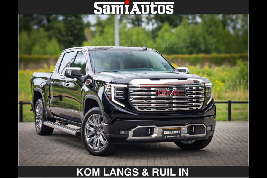 GMC Sierra DENALI | All-In Prijs | 6,2 V8 Full Option | De Meest Luxe Pick-Up in zijn Klasse | Comfortabele Dubbele Cabine met Royale 5 Zitplaatsen | BPM vrij | Nu Leverbaar uit Voorraad | Voorraad Nr 1788 | De specialist in Amerikaanse pick‑ups in Nederland en Europa.