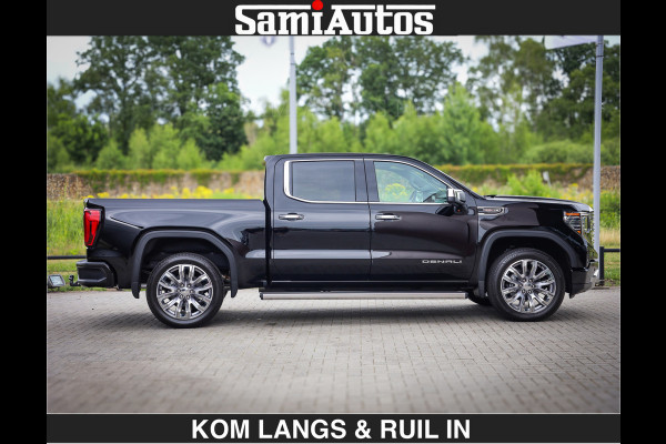 GMC Sierra DENALI | All-In Prijs | 6,2 V8 Full Option | De Meest Luxe Pick-Up in zijn Klasse | Comfortabele Dubbele Cabine met Royale 5 Zitplaatsen | BPM vrij | Nu Leverbaar uit Voorraad | Voorraad Nr 1788 | De specialist in Amerikaanse pick‑ups in Nederland en Europa.