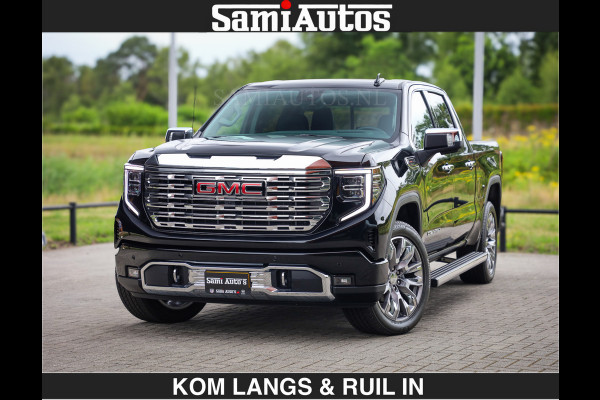 GMC Sierra DENALI | All-In Prijs | 6,2 V8 Full Option | De Meest Luxe Pick-Up in zijn Klasse | Comfortabele Dubbele Cabine met Royale 5 Zitplaatsen | BPM vrij | Nu Leverbaar uit Voorraad | Voorraad Nr 1788 | De specialist in Amerikaanse pick‑ups in Nederland en Europa.