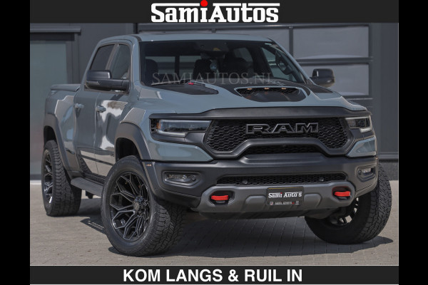 Dodge Ram TRX 6.2 V8 HELLCAT | ANVIL SPECIAL ORIGINAL COLOR | CARBON | RODE STIKSELS | BOM VOL | CREW CAB DUBBELE CABINE | 5 PERSOONS |
