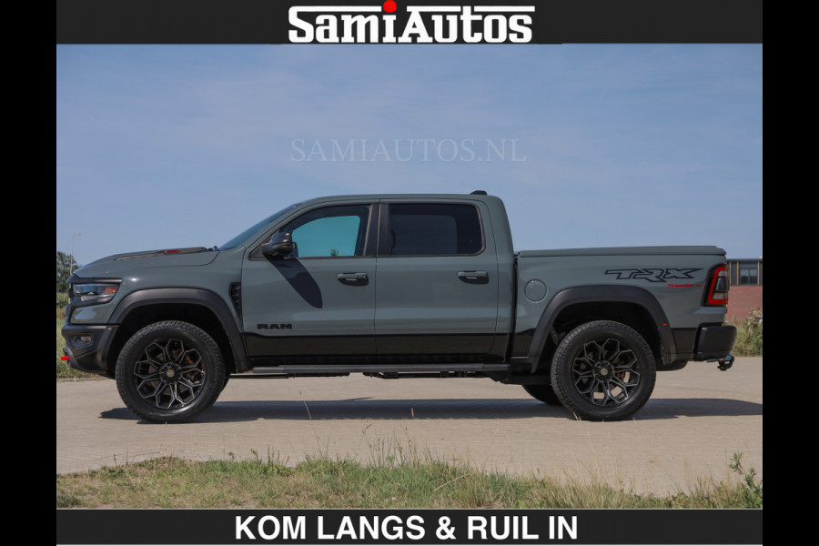 Dodge Ram TRX 6.2 V8 HELLCAT | ANVIL SPECIAL ORIGINAL COLOR | CARBON | RODE STIKSELS | BOM VOL | CREW CAB DUBBELE CABINE | 5 PERSOONS |