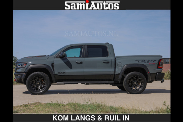 Dodge Ram TRX 6.2 V8 HELLCAT | ANVIL SPECIAL ORIGINAL COLOR | CARBON | RODE STIKSELS | BOM VOL | CREW CAB DUBBELE CABINE | 5 PERSOONS |