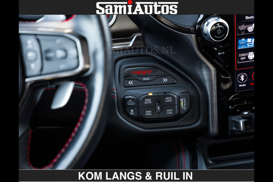 Dodge Ram TRX 6.2 V8 HELLCAT | ANVIL SPECIAL ORIGINAL COLOR | CARBON | RODE STIKSELS | BOM VOL | CREW CAB DUBBELE CABINE | 5 PERSOONS |