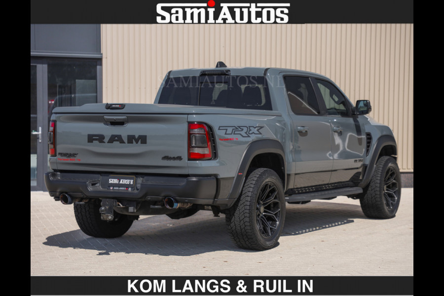 Dodge Ram TRX 6.2 V8 HELLCAT | ANVIL SPECIAL ORIGINAL COLOR | CARBON | RODE STIKSELS | BOM VOL | CREW CAB DUBBELE CABINE | 5 PERSOONS |