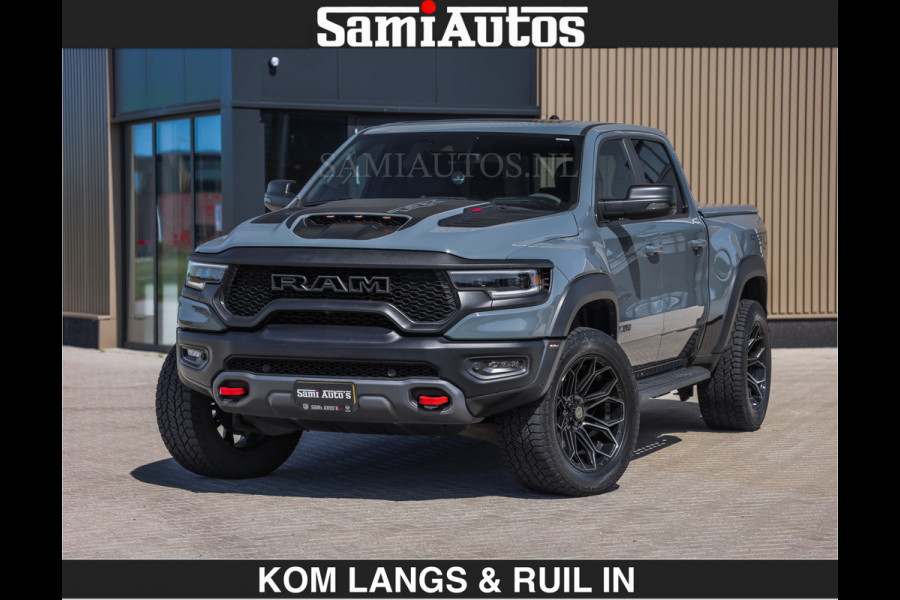 Dodge Ram TRX 6.2 V8 HELLCAT | ANVIL SPECIAL ORIGINAL COLOR | CARBON | RODE STIKSELS | BOM VOL | CREW CAB DUBBELE CABINE | 5 PERSOONS |