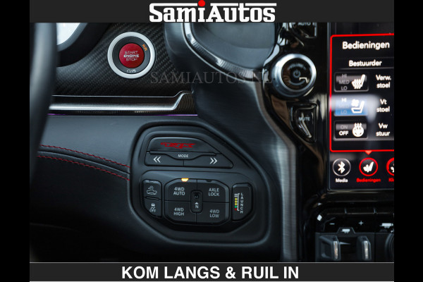 Dodge Ram TRX 6.2 V8 HELLCAT | ANVIL SPECIAL ORIGINAL COLOR | CARBON | RODE STIKSELS | BOM VOL | CREW CAB DUBBELE CABINE | 5 PERSOONS |