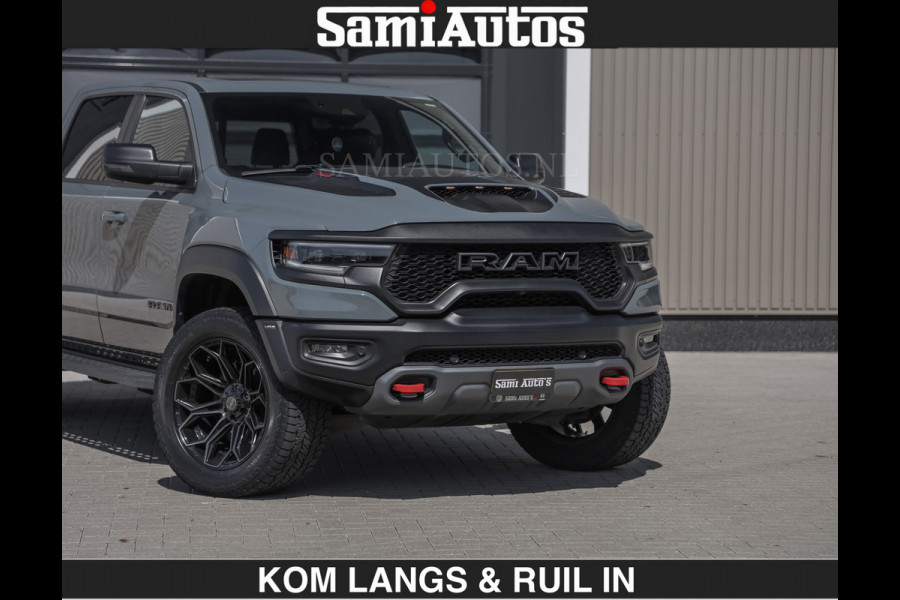 Dodge Ram TRX 6.2 V8 HELLCAT | ANVIL SPECIAL ORIGINAL COLOR | CARBON | RODE STIKSELS | BOM VOL | CREW CAB DUBBELE CABINE | 5 PERSOONS |