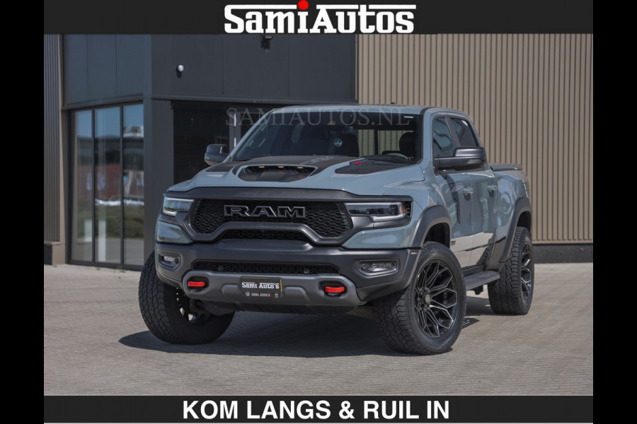 Dodge Ram TRX 6.2 V8 HELLCAT | ANVIL SPECIAL ORIGINAL COLOR | CARBON | RODE STIKSELS | BOM VOL | CREW CAB DUBBELE CABINE | 5 PERSOONS |