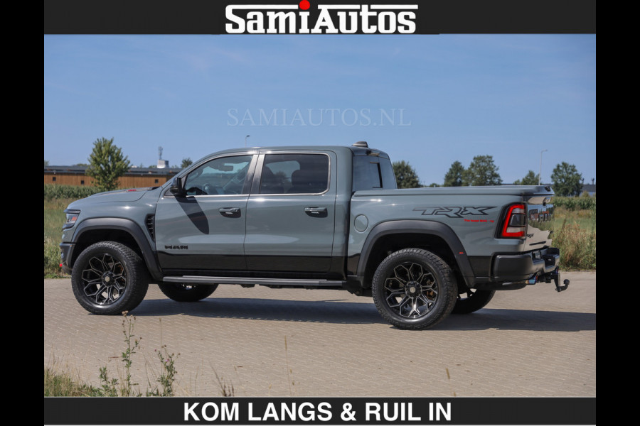 Dodge Ram TRX 6.2 V8 HELLCAT | ANVIL SPECIAL ORIGINAL COLOR | CARBON | RODE STIKSELS | BOM VOL | CREW CAB DUBBELE CABINE | 5 PERSOONS |