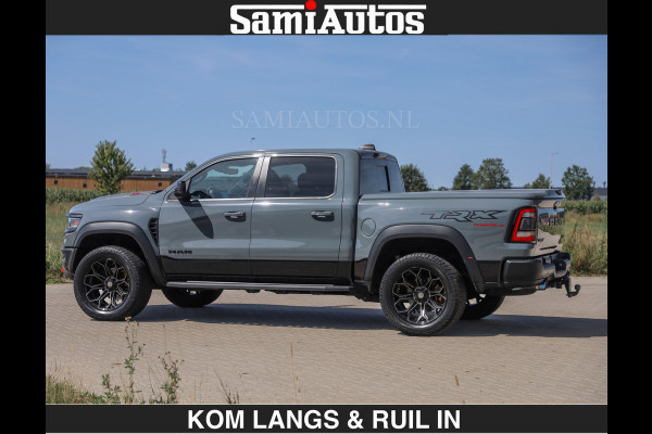 Dodge Ram TRX 6.2 V8 HELLCAT | ANVIL SPECIAL ORIGINAL COLOR | CARBON | RODE STIKSELS | BOM VOL | CREW CAB DUBBELE CABINE | 5 PERSOONS |