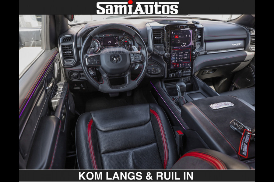 Dodge Ram TRX 6.2 V8 HELLCAT | ANVIL SPECIAL ORIGINAL COLOR | CARBON | RODE STIKSELS | BOM VOL | CREW CAB DUBBELE CABINE | 5 PERSOONS |