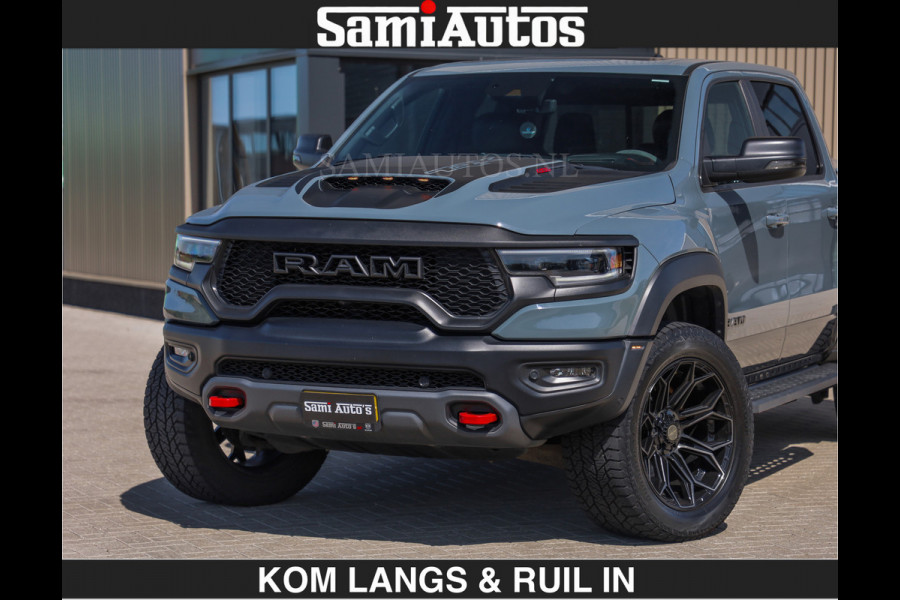 Dodge Ram TRX 6.2 V8 HELLCAT | ANVIL SPECIAL ORIGINAL COLOR | CARBON | RODE STIKSELS | BOM VOL | CREW CAB DUBBELE CABINE | 5 PERSOONS |