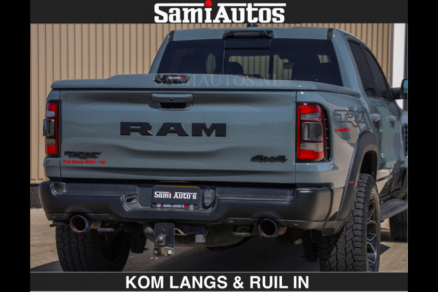Dodge Ram TRX 6.2 V8 HELLCAT | ANVIL SPECIAL ORIGINAL COLOR | CARBON | RODE STIKSELS | BOM VOL | CREW CAB DUBBELE CABINE | 5 PERSOONS |