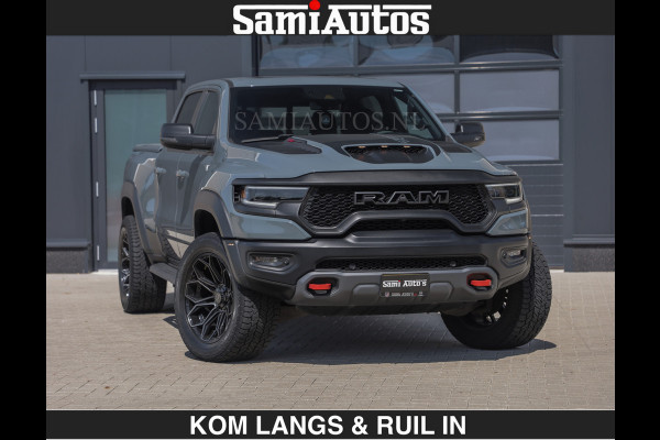 Dodge Ram TRX 6.2 V8 HELLCAT | ANVIL SPECIAL ORIGINAL COLOR | CARBON | RODE STIKSELS | BOM VOL | CREW CAB DUBBELE CABINE | 5 PERSOONS |
