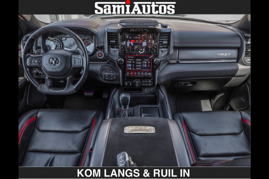 Dodge Ram TRX 6.2 V8 HELLCAT | ANVIL SPECIAL ORIGINAL COLOR | CARBON | RODE STIKSELS | BOM VOL | CREW CAB DUBBELE CABINE | 5 PERSOONS |